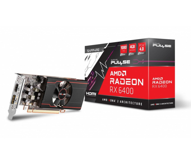 SAPPHIRE TECHNOLOGY Radeon RX 6400 PULSE GAMING 4GB GDDR6 64bit DP/HDMI 11315-01-20G - 742557 - zdjęcie 9